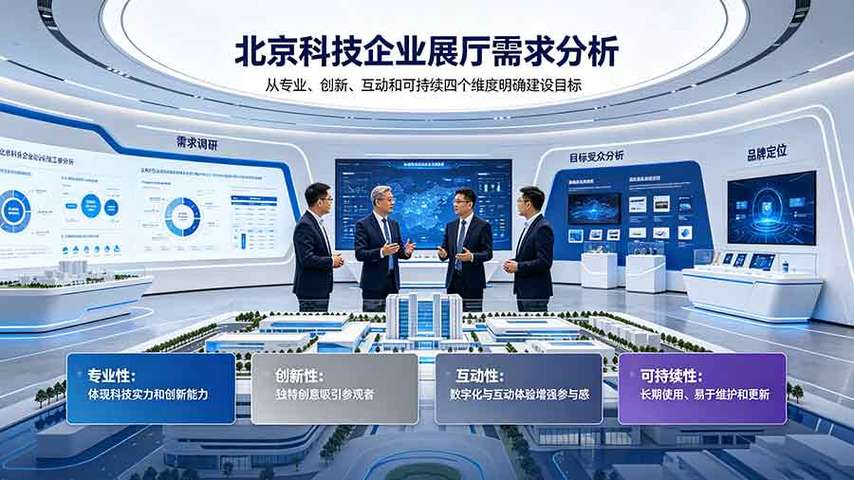 企业展厅设计施工一体化攻略:为北京科技企业打造专业展示空间